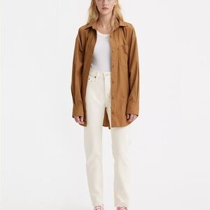 Levi’s Premium 501 Original Fit White Jeans - Worn Once